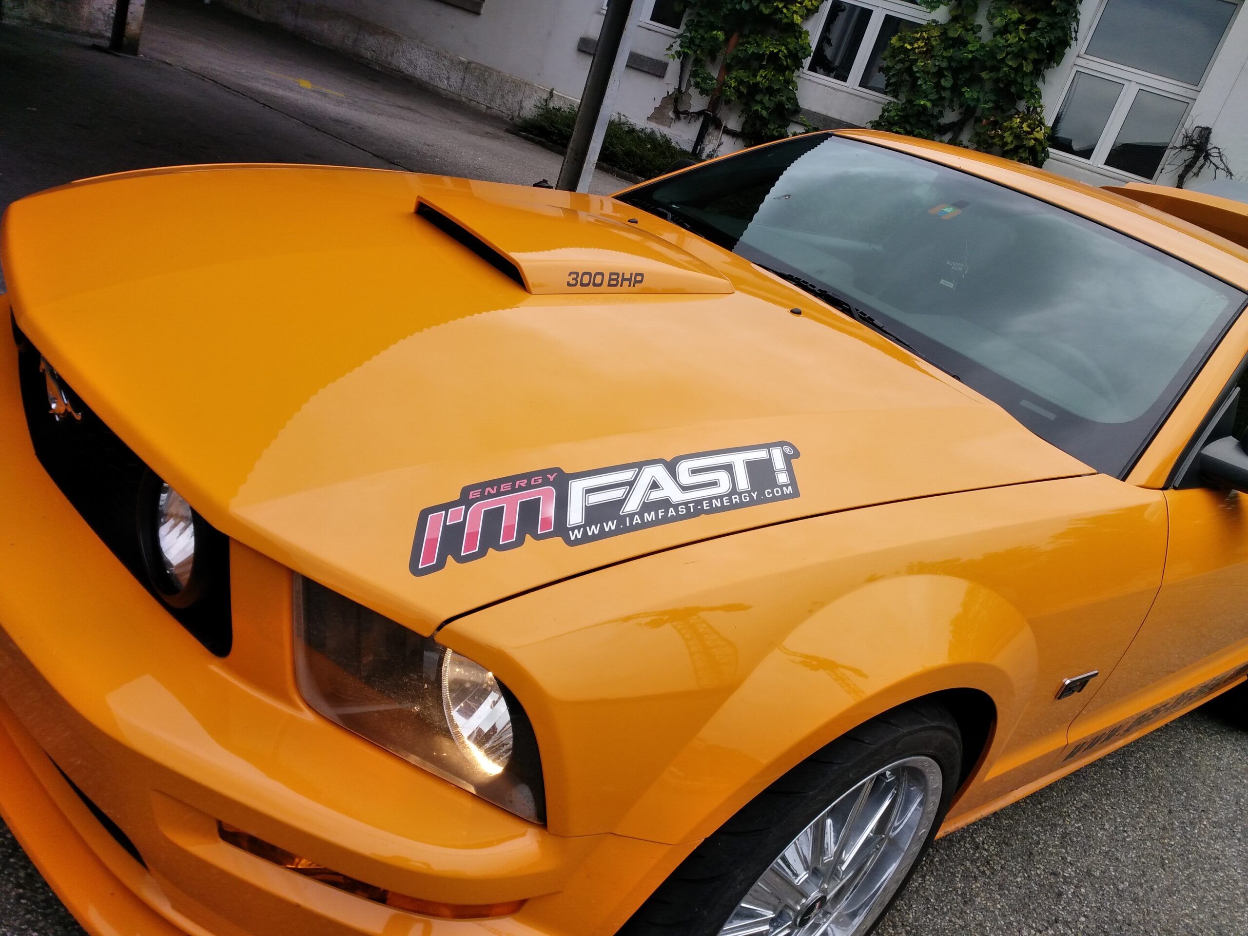 I’M FAST! STICKER @ FORD MUSTANG